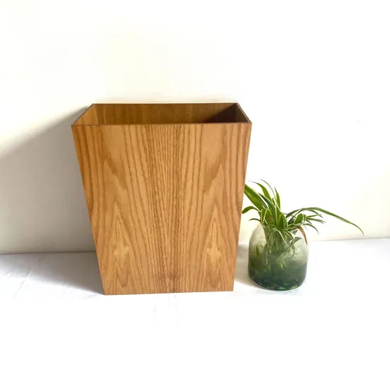 Bote de basura de madera clasificado multifuncional personalizado para hotel y uso doméstico