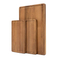 Juego de bloques de cortar de cocina rectangulares de madera de Acacia con soporte