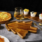 Bandeja festiva para servir árbol de Navidad de madera de acacia para picnics