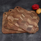Tabla para cortar y servir de madera de acacia con diseño de espiga