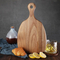 Tabla de queso de acacia duradera con juego de 3 cuchillos para uso doméstico