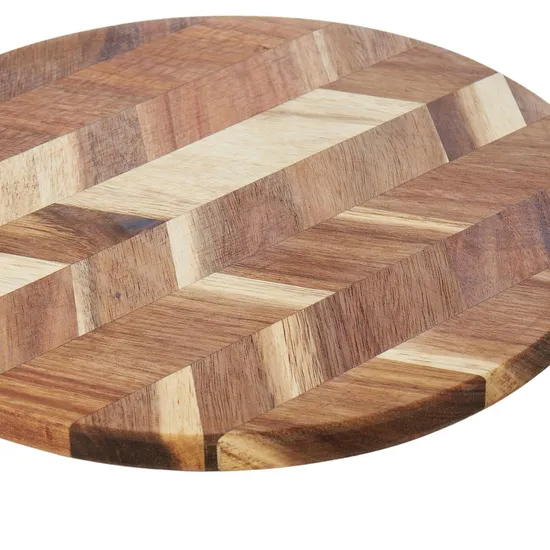 Tabla de cortar de madera de acacia en espiga