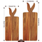 Tabla de quesos y juego de servir de madera de acacia antideslizante de primera calidad