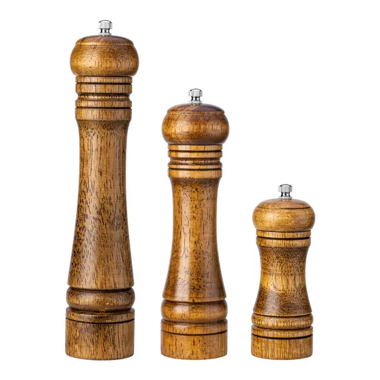 Manual durable 5 - 8 - 10 - amoladora de madera de goma del condimento de la pimienta de la pulgada