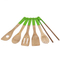 Venta al por mayor de utensilios de cocina de bambú y madera, juego de 6