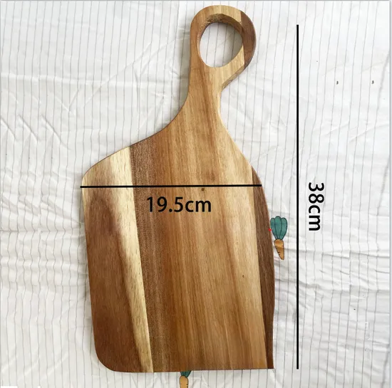 Tablero de servicio decorativo de madera de Acacia de forma irregular para amantes