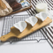 Cuenco DIP con compartimento de cerámica creativo y plato de bambú para servir