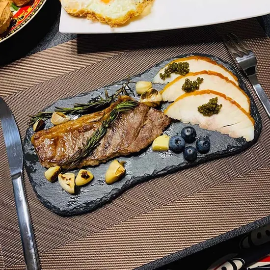 Plato de Queso de Pizarra para Carne/Snack/Embutidos