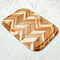 Tabla de cortar de madera con diseño de espiga rectangular grande para cocina