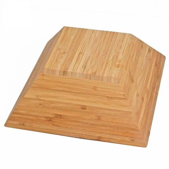 Cuencos cuadrados de bambú para servir ensalada y fruta