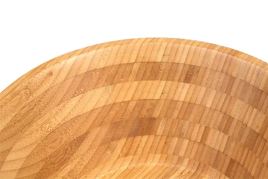 Ensaladera de bambú redonda moderna para frutas