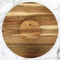 Susan perezosa de madera de acacia grabada personalizada para cocina