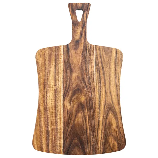Tabla de cortar de madera con asas para frutas de queso