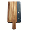 Tablero de servicio de madera de mármol negro de moda para hogares contemporáneos
