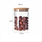 Tarro de vidrio redondo para almacenamiento de alimentos, 450ml, 550ml, 750ml, 900ml, con tapa de madera de bambú