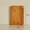 Tabla de cortar rectangular reversible de madera de olivo con ranura profunda para jugo
