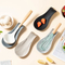 Utensilios de cocina de silicona antideslizantes engrosados, espátula, soporte para cuchara, soporte para cuchara