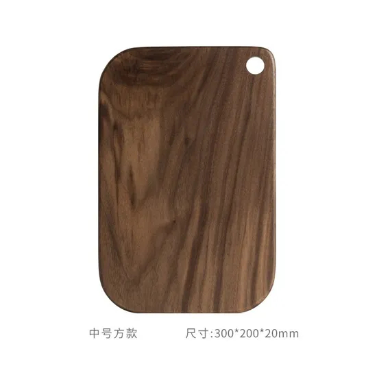 Juego de tablas de cortar de madera dura de nogal de 3 piezas