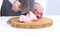 Tabla de cortar de bambú redonda gruesa de 3 cm, tabla de cortar de carnicero