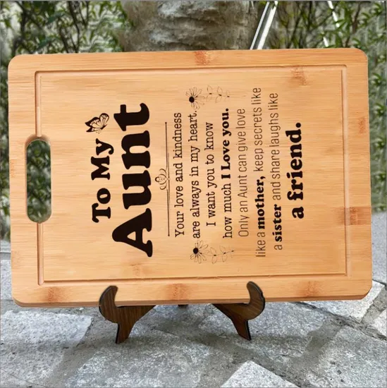 Tablero ULTRAVIOLETA de la charcutería de la Navidad de la impresión de madera sólida para el bocado del postre de las galletas de la fruta de la carne