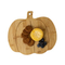 Tabla de cortar de bambú con forma de calabaza para queso/aperitivo