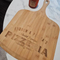 Tablero de bambú grande al por mayor de la pizza del tablero del pan de la pulgada de madera sólida 22X14 con la manija