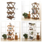 Estante plegable de madera para almacenamiento de flores, estante para macetas, 4 niveles