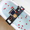 Bandeja Caddy de baño de bambú de color negro para bañera