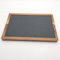 Plato rectangular de madera de Acacia para servir, tabla de servir de pizarra para carne, postres y queso