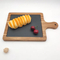 Bandejas personalizadas para servir tablas de quesos de madera de acacia y pizarra para pasteles/filetes/postres