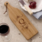 Juego de 2 tablas de cortar de madera de bambú personalizadas rectangulares de doble cara para carne/frutas/verduras