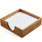 Dispensador de pañuelos de mesa de madera de acacia de 7,2 pulgadas para el hogar/restaurante/hotel