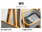 Cesta de lavandería con estante de almacenamiento de tela de bambú de doble capa en forma de A de gran capacidad para baño