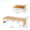 Soporte vertical de bambú para monitor, soporte vertical para ordenador portátil, para apartamentos, oficina, uso doméstico