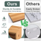 Estante de papel higiénico de bambú, organizador de baño, soporte de papel higiénico