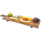 Bandeja grande de madera de Acacia para exhibición de frutas, postres, refrigerios y cenas para cocina