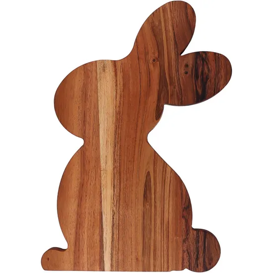 Tablas de cortar de madera personalizadas con forma de conejito y tablas para servir embutidos