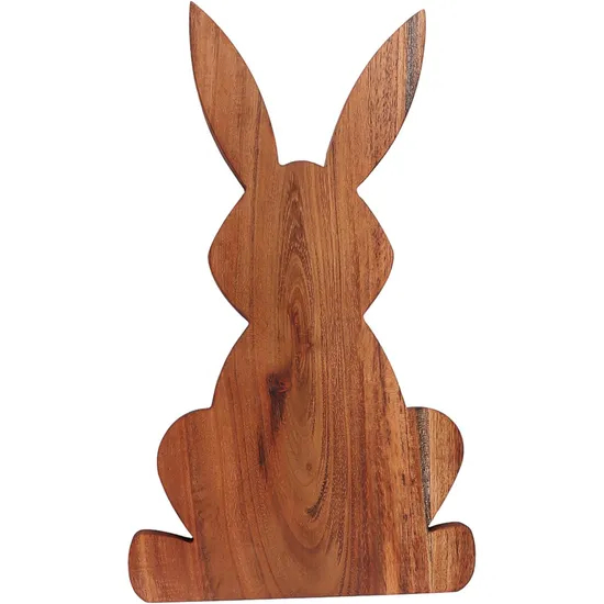 Tabla de cortar linda del tablero del queso de madera del Acacia de la forma del conejito para el regalo