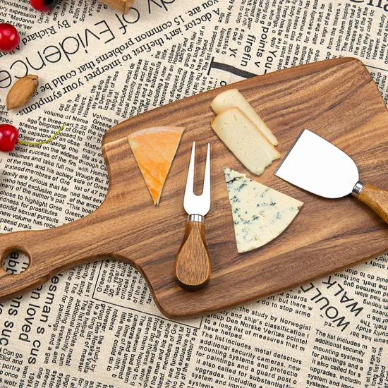 Tablero de madera para servir alimentos para entretenimiento