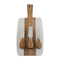 Tabla de quesos de madera de mármol con forma de zanahoria para cocina