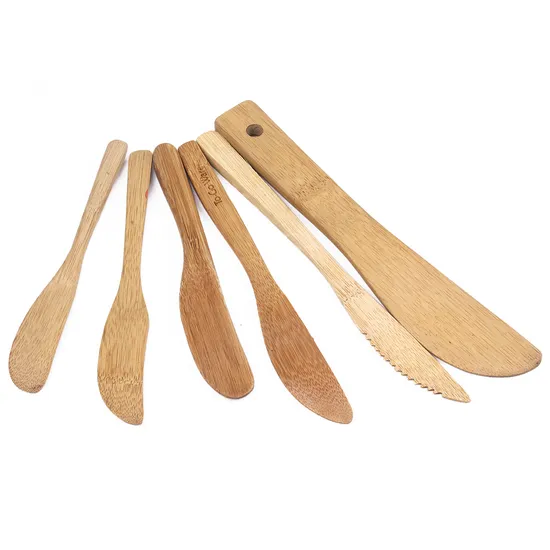 La fabricación crea para requisitos particulares el cuchillo de bambú del bebé del cuchillo que acampa del cuchillo de mantequilla para la cocina