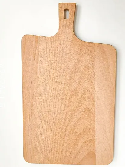 Tabla de cortar de madera de haya grande respetuosa con el medio ambiente