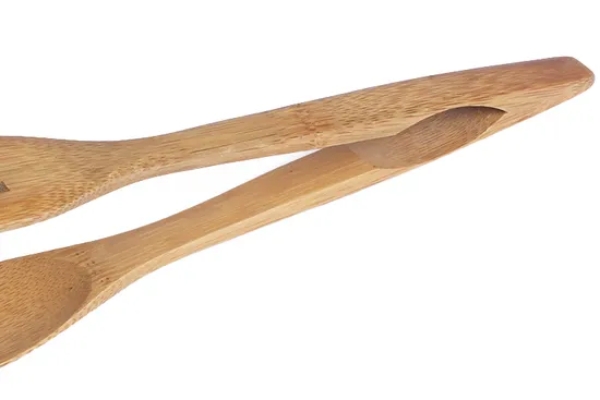 Pinzas de bambú multiusos para tostadas, cocina y cocina.