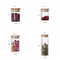 Comercio al por mayor 100ml 150ml 240ml tarro de especias de vidrio Spice Rack para cocina