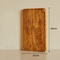 Tabla de cortar rectangular reversible de madera de olivo con ranura profunda para jugo