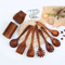 Herramientas de cocina determinadas vendedoras calientes del utensilio de cocina de madera de la teca con el resto y el tenedor de la cuchara