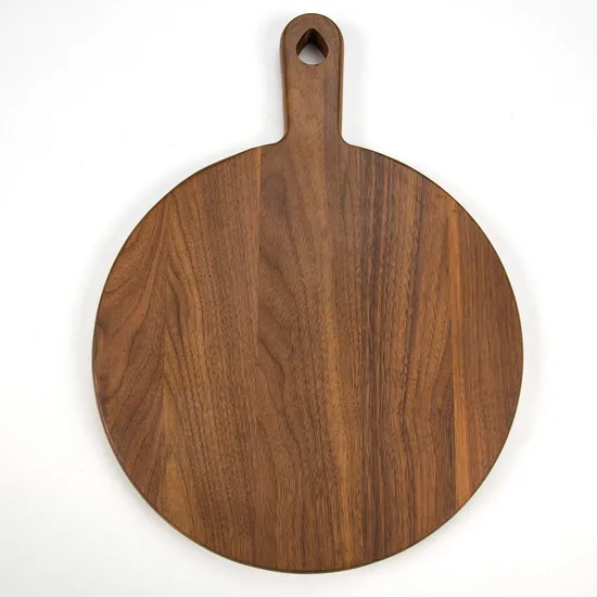 Tabla de cortar de madera de nogal con forma personalizada