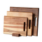 Juego de 3 tablas de cortar de madera de acacia, muy vendidas, con soporte