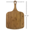 Tabla para servir de bambú grabada con láser grande, tabla para pizza, 23,5' X 14,5'