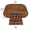 Tabla de quesos de madera de acacia de lujo vendedora caliente con cajón y juego de cuchillos